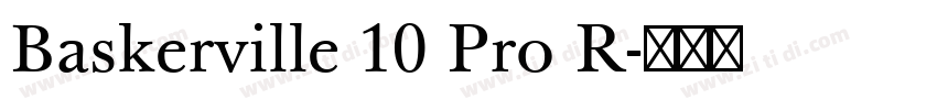Baskerville 10 Pro R字体转换